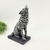 Escultura Lobo Decorativo Prata E Preto 28x16x11cm - comprar online