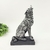 Escultura Lobo Decorativo Prata E Preto 28x16x11cm - Inigual - Loja de Decoração, Plantas Artificiais, Presentes, Utilidades, Mesa Posta e decoração de Páscoa e Natal