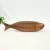 Escultura Peixe Decorativo Marrom Amadeirado 8x32x7cm Resina - comprar online