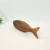 Imagem do Escultura Peixe Decorativo Marrom Amadeirado 8x32x7cm Resina