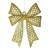 Laço Dourado Para Árvore De Natal 23x16cm Penduricalho