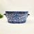 Vaso Azul E Branco Floral 16x38x20cm Porcelana Decoração - comprar online