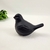 Enfeite Pássaro Preto Fosco 9x13x7cm Decoração Cerâmica - comprar online