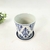 Vaso Decorativo Azul E Branco Floral 8x7cm Com Furo Modelo 3 na internet