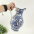 Bule Azul E Branco 32x23x18cm Vaso Jarra Mesa Posta na internet