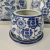 Vaso Azul E Branco 10/15/23cm Floral Porcelana Kit 3pc - loja online