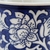 Vaso Decorativo Azul E Branco Floral 8x7cm Com Furo Modelo 3 - loja online