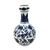 Vaso Azul E Branco 14x9cm Floral Porcelana Mini Jarro