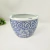 Vaso Cachepot Porcelana Azul E Branco Floral Arabesco 30cm - comprar online