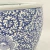 Vaso Cachepot Porcelana Azul E Branco Floral Arabesco 30cm - loja online