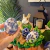 Kit 3 Ovo De Páscoa Porcelana Azul E Branca Decorativo 8x5cm na internet