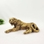 Leopardo Decorativo Escultura Dourada Resina 30cm Pet Decor - comprar online