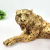 Leopardo Decorativo Escultura Dourada Resina 30cm Pet Decor na internet