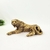 Leopardo Decorativo Escultura Dourada Resina 30cm Pet Decor - loja online