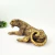 Imagem do Leopardo Decorativo Escultura Dourada Resina 30cm Pet Decor