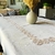 Toalha De Mesa 240x180cm Bege Rendada Linho Poliester - comprar online