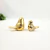 Enfeite Pássaro Dourado 10/6cm Decoração Cerâmica Kit 2pc na internet