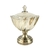 Potiche Bomboniere Pote Peça Decorativa Ambar 26x16cm Viena