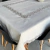 Toalha De Mesa 270x180cm Cinza Rendada Linho Poliester - comprar online