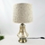 Abajur De Mesa Âmbar Base Metal Com Cúpula Bivolt - Inigual - Loja de Decoração, Plantas Artificiais, Presentes, Utilidades, Mesa Posta e decoração de Páscoa e Natal