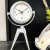 Relógio Branco Decorativo De Mesa Tripé 20x11x9cm - comprar online
