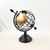 Globo Terrestre Decorativo Preto Dourado Flecha 31cm