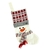 Bota Boneco De Neve Branca 34x19cm Enfeite De Natal