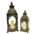 Lanterna Marroquina Decorativa Verde 52/36cm Decoração 2pç - Inigual - Loja de Decoração, Plantas Artificiais, Presentes, Utilidades, Mesa Posta e decoração de Páscoa e Natal