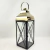 Lanterna Marroquina Decorativa Dourada Preta Metal 51cm - loja online