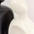 Enfeite Casal Preto E Branco Minimalista 35x10x7 Cerâmica