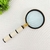 Lupa De Aumento Decorativa Dourada Off Preto 24x10x2cm Decor - Inigual - Loja de Decoração, Plantas Artificiais, Presentes, Utilidades, Mesa Posta e decoração de Páscoa e Natal