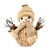 Boneco De Neve Fibra Natural Enfeite De Natal