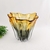 Vaso De Murano Âmbar E Preto 23x23cm Decoração - Inigual - Loja de Decoração, Plantas Artificiais, Presentes, Utilidades, Mesa Posta e decoração de Páscoa e Natal