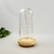 Redoma De Vidro Base Madeira Com Led 22x9cm Cúpula - comprar online