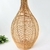 Vaso Decorativo Fibra Natural Rattan Bege Cesta - loja online
