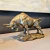 Touro Decorativo De Resina Bronze 21x33x11cm Pet Decor na internet