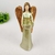 Anjo Castiçal Bronze Dourado Estátua Decorativa 28x12x10cm - loja online