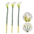 Copo De Leite Branco 65cm Planta Artificial Toque Real 3pc