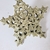 Estrela Champanhe Para Árvore De Natal 12x12cm Penduricalho - loja online