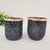 Kit 2 Vasinho Castiçal Preto Cobre Redondo Gotas Vaso - comprar online