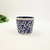 Vaso Decorativo Azul E Branco Grego Cactus 9x10cm P na internet