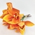 Imagem do Orquídea Laranja Maço Planta Artificial 24x15cm Silicone