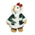 Urso Fêmea Natalino Verde 29x22x17cm Enfeite De Natal