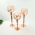 Candelabro Rose Gold 40/35/30cm Castiçal Kit 3pc na internet