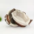 Cesta de Rattan Oval Tecido Marrom Floral Cesto Decorativo 35/30cm Kit 2 peças
