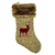 Bota Natalina Bege Rena 45x20cm Natal Decorativo