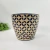 Vaso Decorativo Porcelana Azul Bege 17cm Cachepot Redondo - comprar online