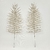 Galho Champanhe Pinheiro 40x16cm Folhagem De Natal Kit 2pc - comprar online