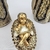 Sagrada Família Presépio Dourado 35x12x10cm Enfeite De Natal - loja online