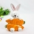 Coelho De Pocelana Com Cenoura 13cm Decoração De Pascoa - loja online